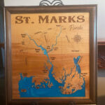 Wood Lake Map, St. Marks Florida , Any Lake, Lake House Decor Pertaining To Map Of St Marks Florida
