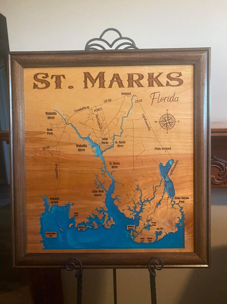 Map of St Marks Florida