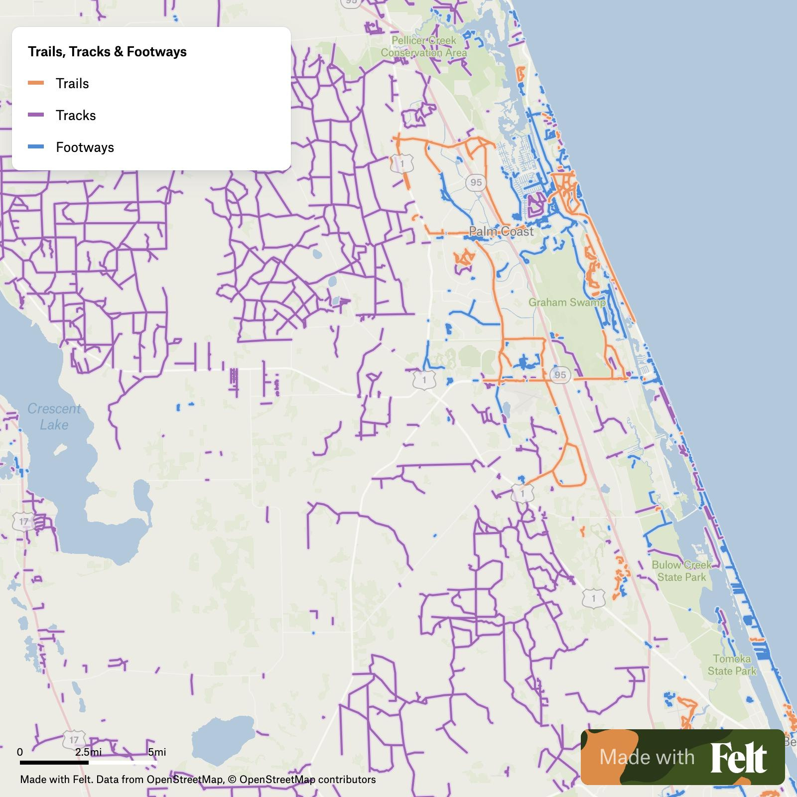 Zip Codes In Flagler County, Florida for Map of Flagler County Florida