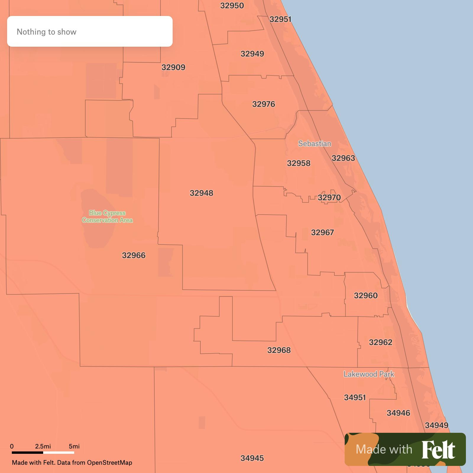Zip Codes In Indian River County, Florida within Map of Indian River County Florida