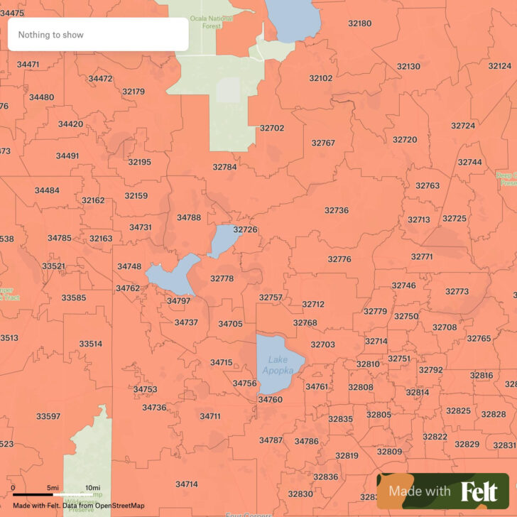 Map of Florida Lake County
