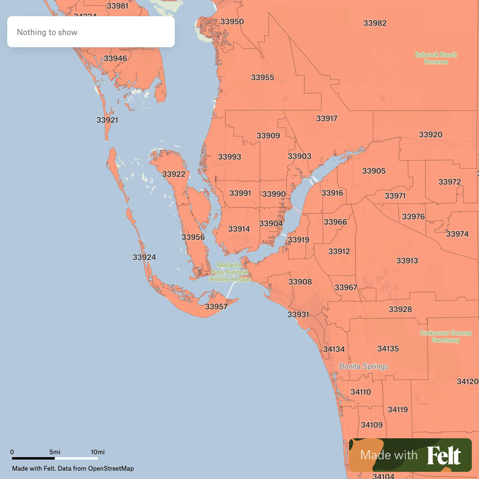 Zip Codes In Lee County, Florida intended for Map Of Florida Lee County