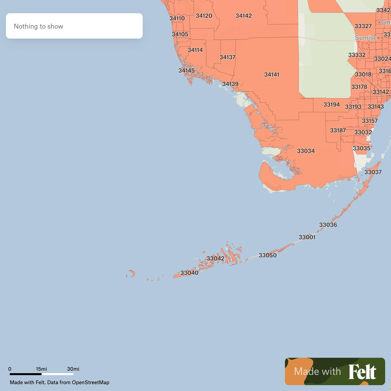 Zip Codes In Monroe County, Florida regarding Map Of Monroe County Florida