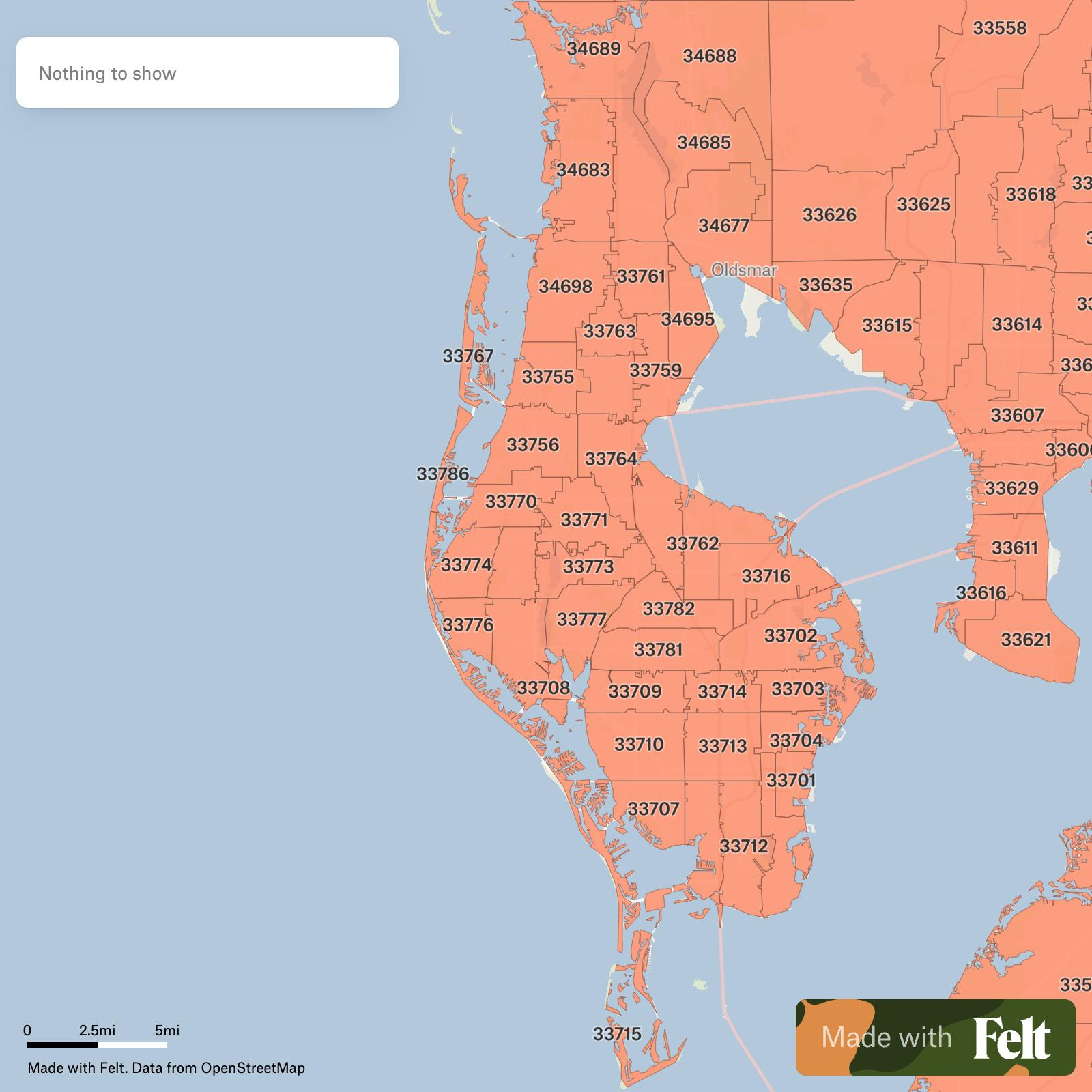 Zip Codes In Pinellas County, Florida pertaining to County Map Of Florida With Zip Codes
