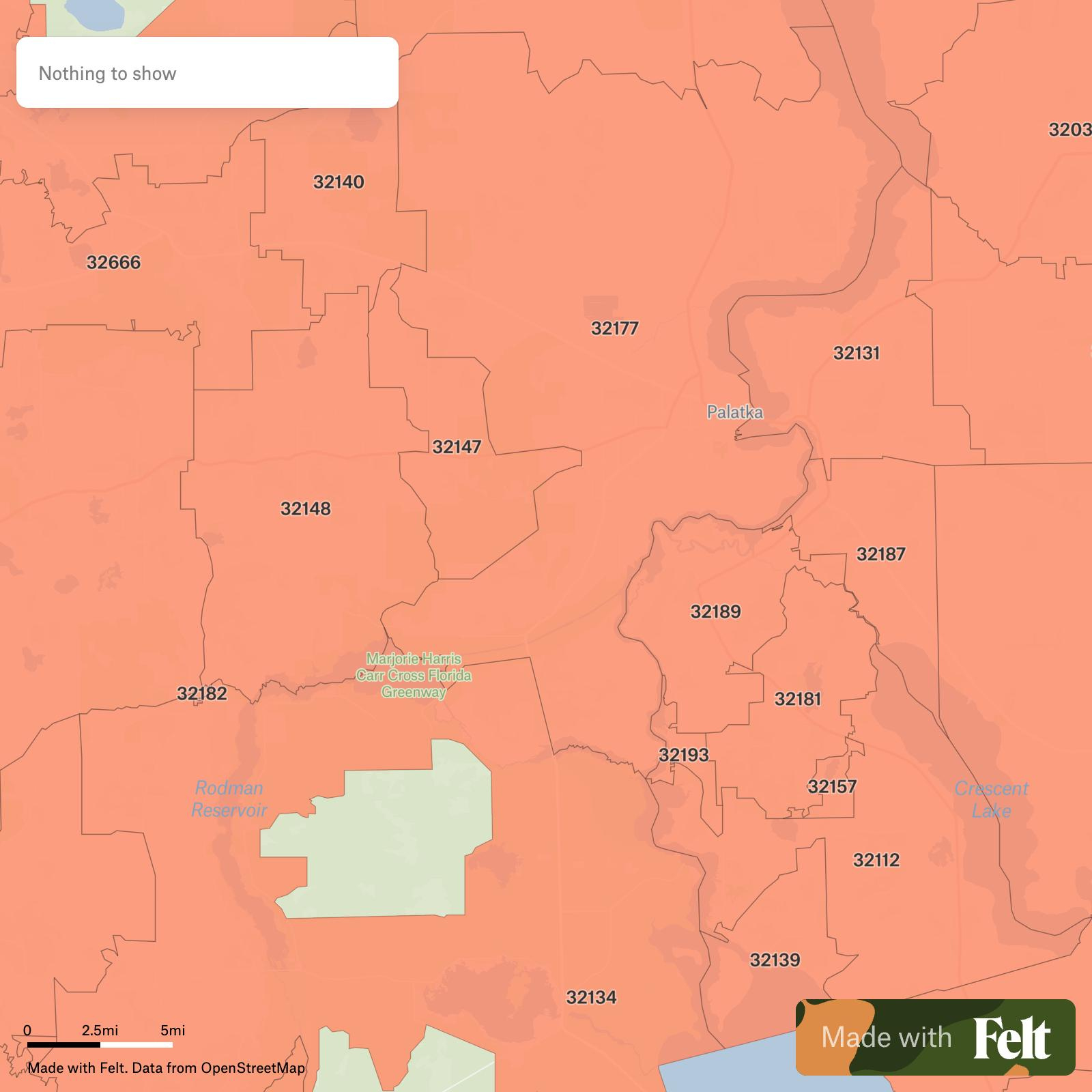Zip Codes In Putnam County, Florida with Map Of Putnam County Florida