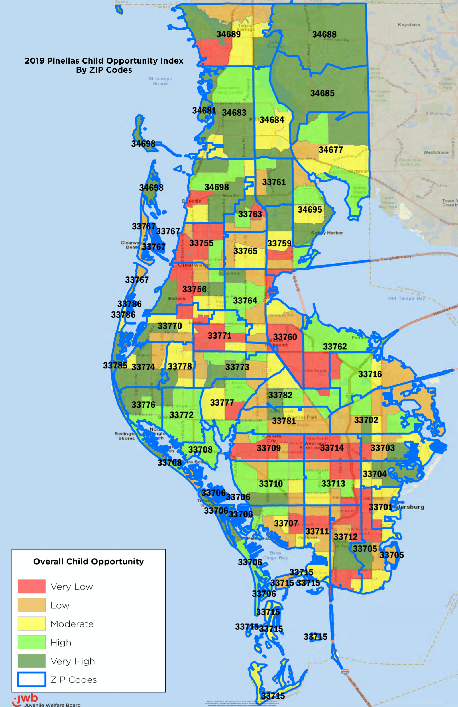 Zip-Codes - Jwb with Zip Code Map of Pinellas County Florida